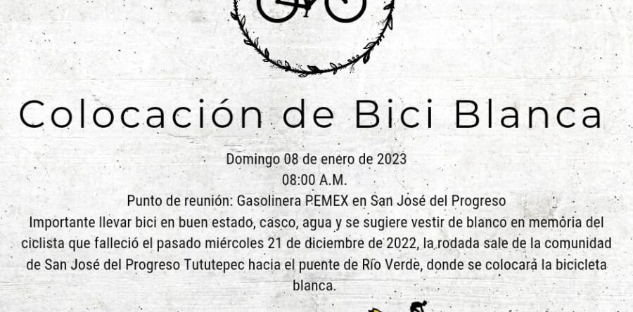 Ciclistas oaxaqueños piden calles seguras