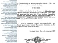 Se movilizará la Sección 22 en Nochixtlán por las víctimas del 19 de junio de 2016