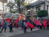 Protesta el FPR en la SEGOB en la CDMX