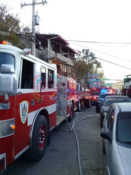 Incendio en casa habitación en San Juan Chapultepec