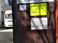 Protestan trabajadores del Registro Civil