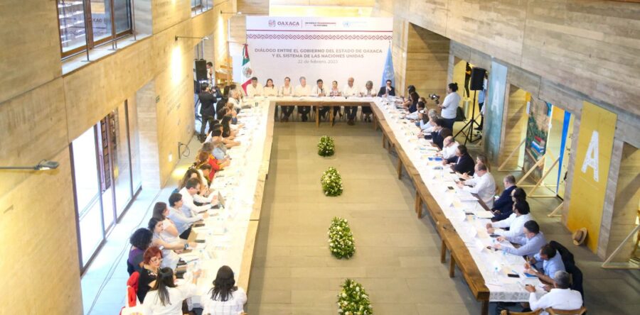 Estrechan Gobierno del Estado y ONU cooperación y esfuerzos para el desarrollo de Oaxaca