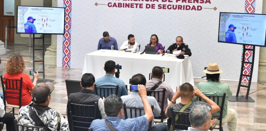 Gobierno del Estado intensifica acciones para construir la paz y seguridad en Oaxaca