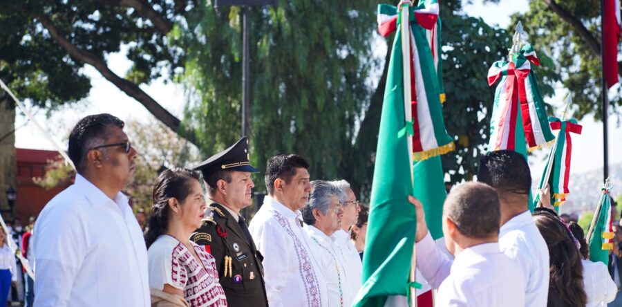 Convoca Gobernador Salomón Jara a trabajar bajo principios y valores patrióticos por el bienestar y la igualdad