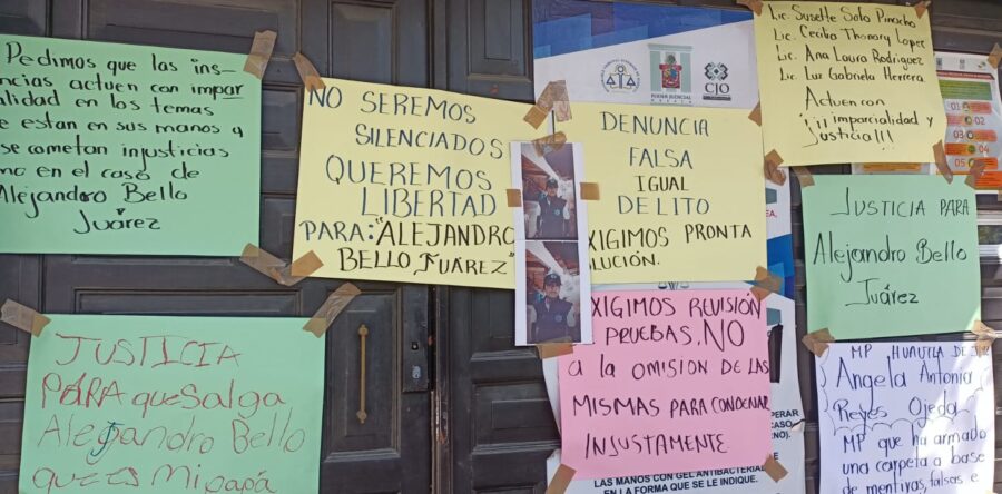 Piden la liberación inmediata del maestro Alejandro Bello