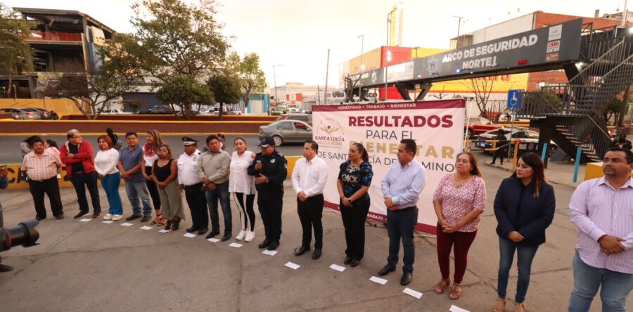 Se sigue resguardando a Santa Lucía del Camino: Inaugura Juan Carlos García Márquez primer Arco de Seguridad