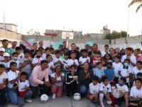 Juan Carlos García Márquez le apuesta al deporte para el sano esparcimiento de niñas y niños de Santa Lucía del Camino