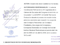 Demanda Eduardo Castellanos, nulidad de elección de 4 consejeros electorales | Alfredo Martínez de Aguilar