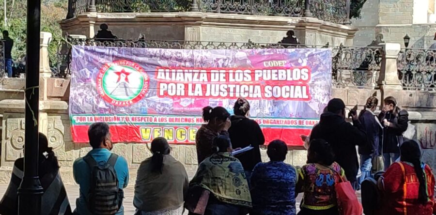 Integrantes de la Alianza de Pueblos por la Justicia Social piden dialogar con el gobierno del estado