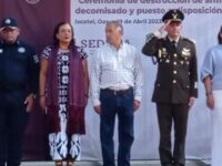 SEDENA realiza Ceremonia de Destrucción de 168 armas decomisadas