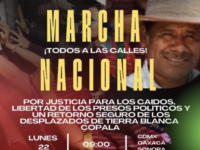 Se movilizará el MULTI para exigir justicia y libertad de presos políticos