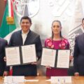 Firman Salomón Jara y Claudia Sheinbaum convenio para fortalecer la cooperación entre gobiernos de Oaxaca y CDMX