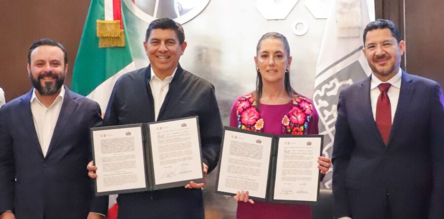 Firman Salomón Jara y Claudia Sheinbaum convenio para fortalecer la cooperación entre gobiernos de Oaxaca y CDMX