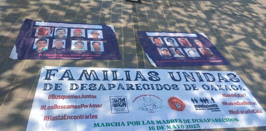 Marchan madres de desaparecidos y desaparecidas en Oaxaca
