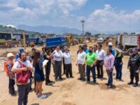 Supervisan el avance de la obra de la zona de pan y comedores