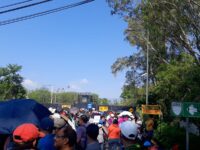 Se moviliza la Sección 22 en el Aeropuerto Internacional de Oaxaca