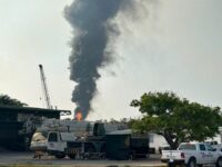 Fuerte incendio en la Refinería Antonio Dovalí Jaime, en Salina Cruz, causado por falla de un calentador en la planta Hidros II