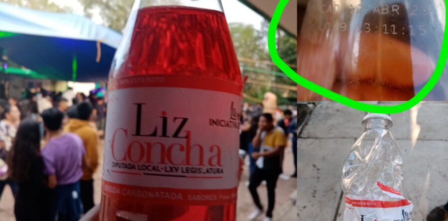 Diputada del PRI entregó en secundaria refrescos caducados