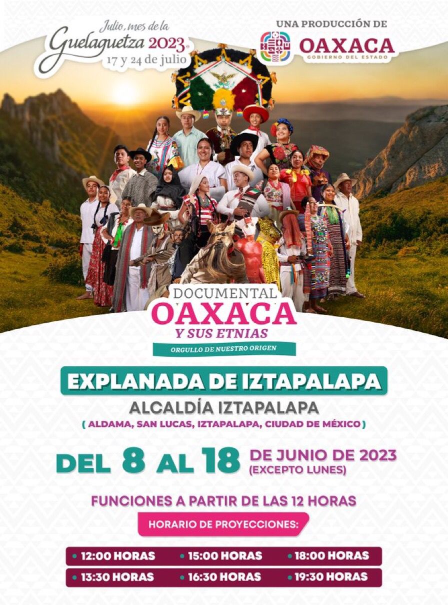 Proyectarán la Guelaguetza en el cine móvil en Iztapalapa en la CDMX