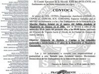 ¡Castigo a los asesinos! marcha masiva estatal de la Sección XXII