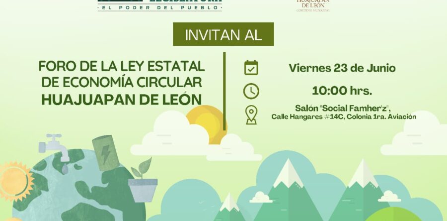 Invitan diputadas a foro de la Ley de Economía Circular en Huajuapan de León