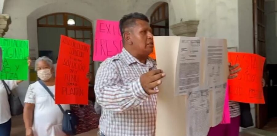 Piden solución al conflicto entre las colonias Azucenas y Guelaguetza