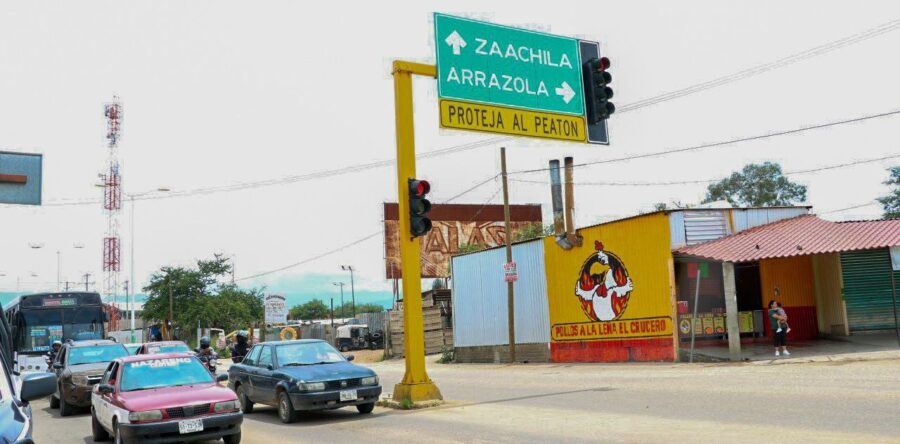 Realiza Gobierno de Xoxocotlán mantenimiento de semáforos para mejorar la movilidad urbana