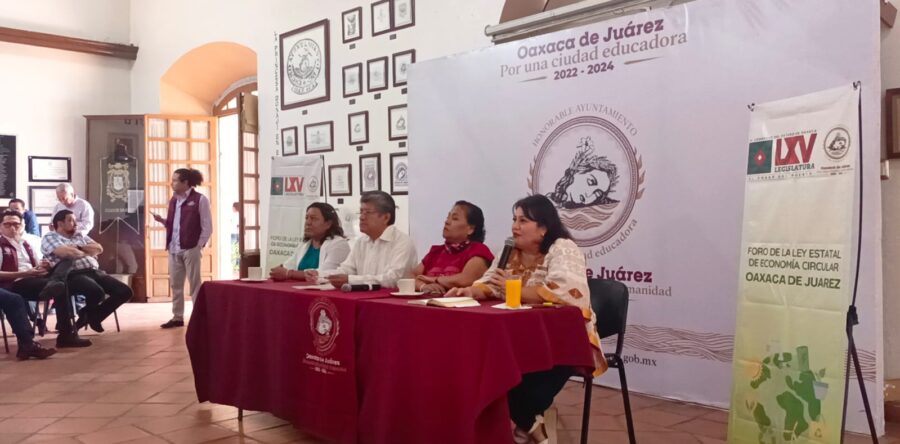 Realizan en el municipio de Oaxaca de Juárez el foro de la Ley de Economía Circular