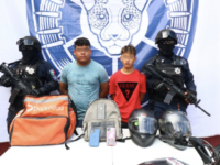 Detiene GRIM Santa Lucía del Camino a dos roba celulares