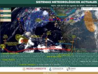 Se esperan lluvias moderadas, tormentas, vientos y chubascos en Oaxaca