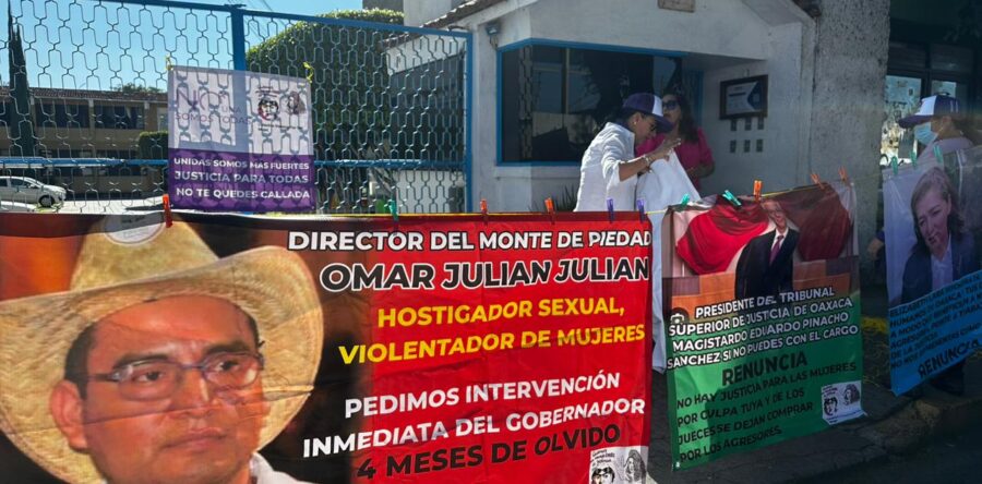Mujeres víctimas de violencia se instalan en huelga de hambre