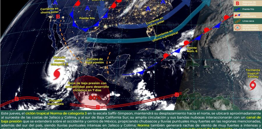 Se pronostican lluvias ligeras en la mayor parte del estado, informa Protección Civil