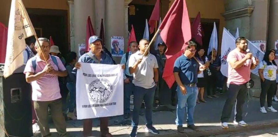 Se movilizan para exigir la liberación inmediata de Aquilino Arista