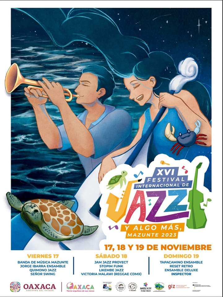 Todo listo para el  Festival de Jazz 2023 en Mazunte