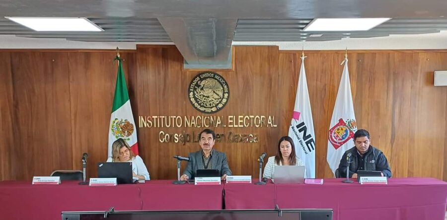 INE en Oaxaca avanza con los trabajos del proceso electoral 2023-2024