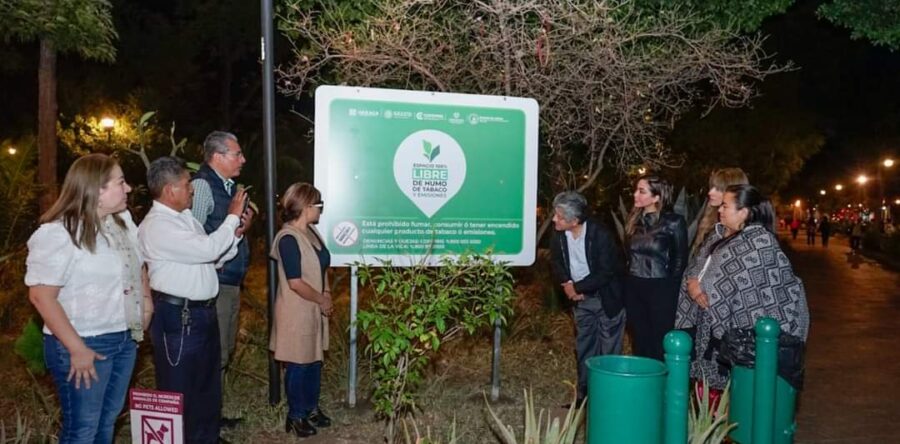 El Llano y el Jardín Hidalgo reciben reconocimientos de espacios 100% libres de humo de tabaco y emisiones