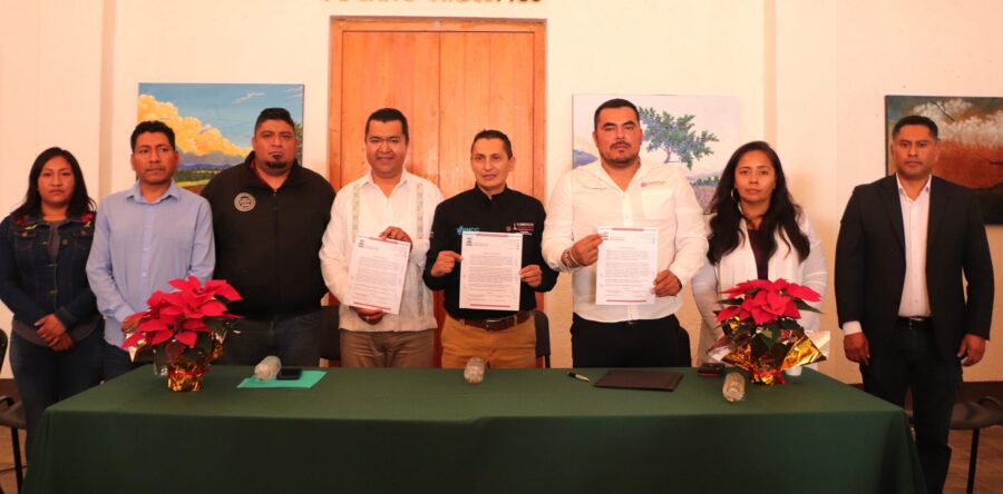 Fraternidad Ñuu Savi y Consejo Ciudadano de seguridad pública de la mixteca firman convenio en materia de seguridad para adolescentes