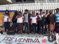 Con protesta en el Poder Judicial exigen la liberación de presos indígenas de Eloxochitlán