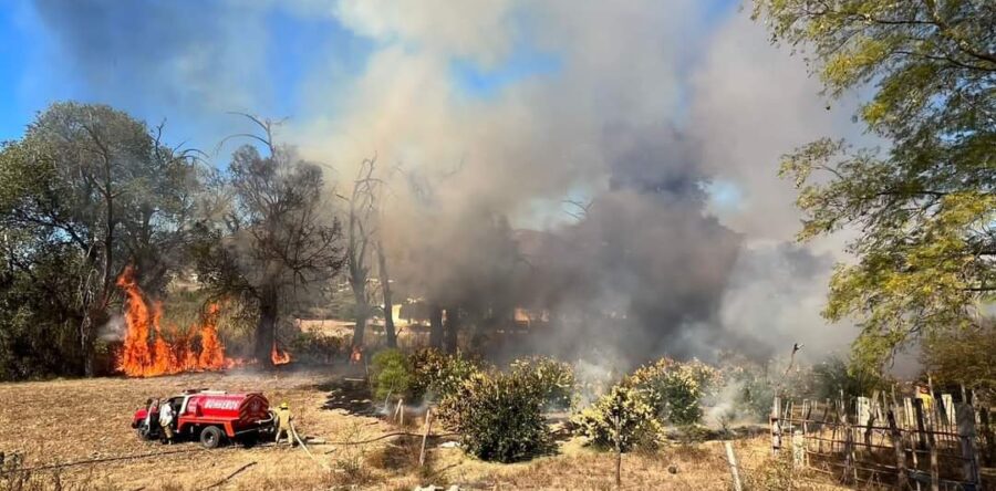 Se registra incendio en Huajuapan de León