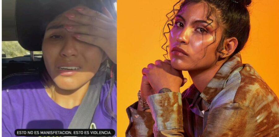 Manifestantes de la Mixteca agreden a actriz en la caseta de Huitzo