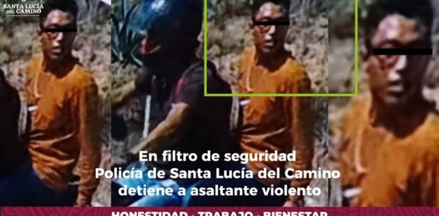 Detiene GRIM Santa Lucía del Camino a asaltante violento